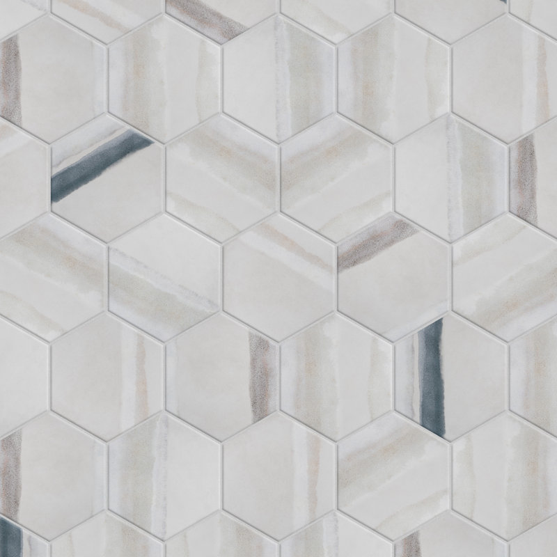 Merola Tile Matter Hex Canvas 8 X 9 Stone Look Wall And Floor Tile Wayfair 5830